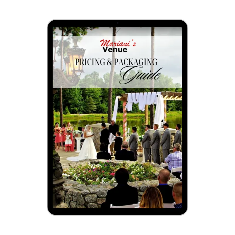 A picture of the cover of the wedding planning guide.