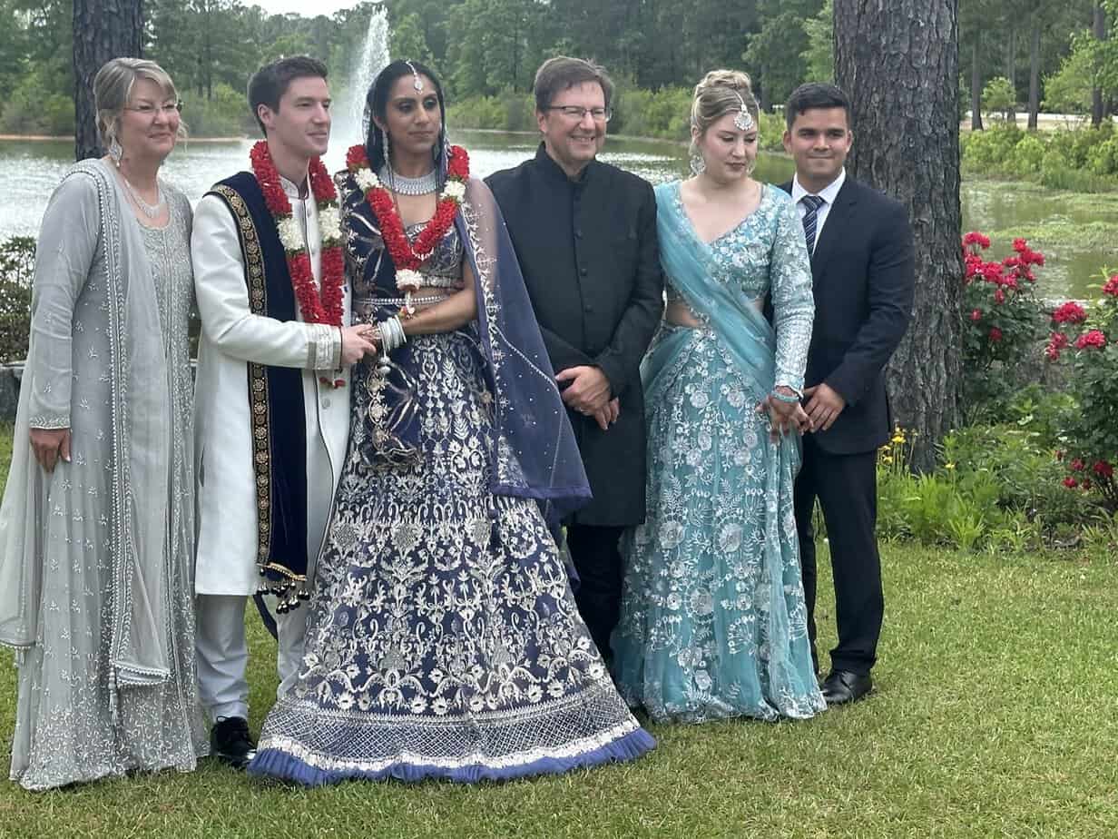 Indian wedding celebration by the lake at Mariani's Venue